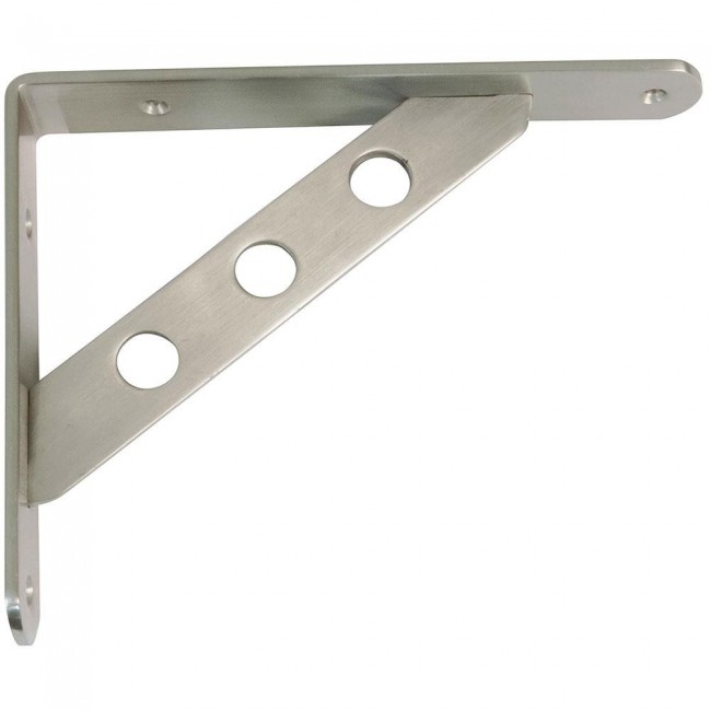 Γωνία ραφιών Arte 4 διαστάσεις νίκελ ματ